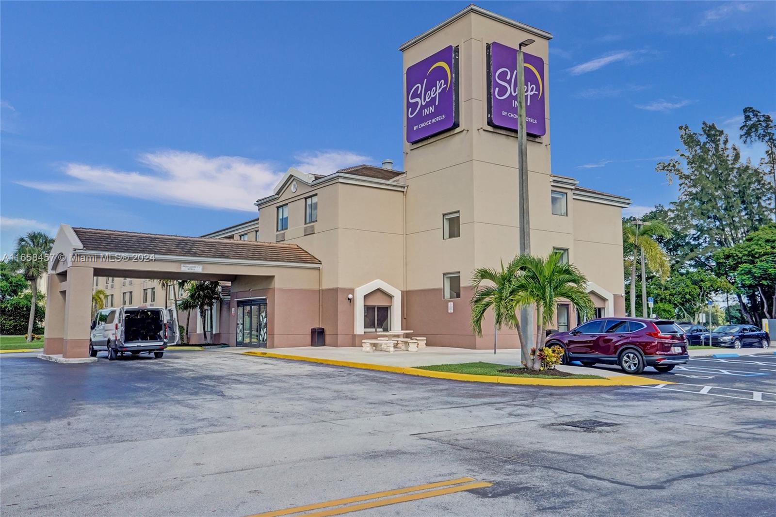 105 Fairway Drive in Miami Springs, FL, is a prime investment opportunity for hospitality or full-service investors, located across the street from MIA, Miami International Airport in the #305. This 42,172 SF property, built in 1999 and renovated in 2018 and additional updates in 2023, includes 118 units with the potential to add an additional 100–200 more, That's up to 318 KEYS. Located in the Airport District & zoned for Hotel/Motel use, it offers strong development potential with a 1.0 FAR and a max height of 70 feet (five stories).
With 99 parking spaces (29 more than required), the property is ready for expansion. Investors can build up to 199,938 SF of unused units, maximizing the site’s value. Its strategic location and infrastructure make it an ideal asset in a booming market.