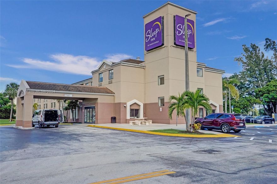 105 Fairway Drive in Miami Springs, FL, is a prime investment opportunity for hospitality or full-service investors, located across the street from MIA, Miami International Airport in the #305. This 42,172 SF property, built in 1999 and renovated in 2018 and additional updates in 2023, includes 118 units with the potential to add an additional 100–200 more, That's up to 318 KEYS. Located in the Airport District & zoned for Hotel/Motel use, it offers strong development potential with a 1.0 FAR and a max height of 70 feet (five stories).
With 99 parking spaces (29 more than required), the property is ready for expansion. Investors can build up to 199,938 SF of unused units, maximizing the site’s value. Its strategic location and infrastructure make it an ideal asset in a booming market.