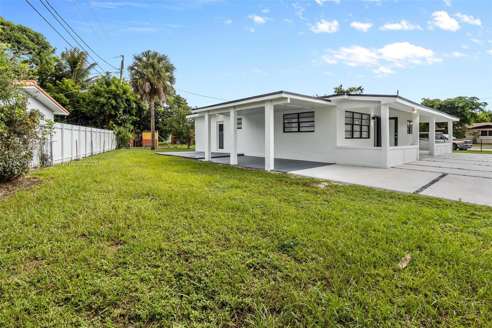 This completely remodeled property is waiting to become your home. No detail has been overlooked. The kitchen is any chef's ideal that serves to compliment the reimagined symmetry, purpose, and pristine nature of the work at hand. And outside, a spacious oversized lot lends itself to truly living the South Florida lifestyle with ample parking for multiple vehicles. Only minutes way from shopping, dining, I75, the Florida Turnpike and Hard Rock Stadium. In short, this one's a touchdown!
