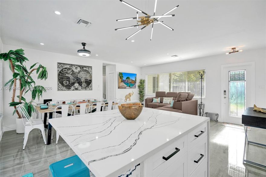 Best corner property in Fort Lauderdale offering exceptional privacy, curb appeal, and strong investment potential. Completely renovated and fully furnished, this turnkey 4-bedroom, 3-bath home offers 2,067 sq. ft. as per owner and is ready from day one. Featuring lush landscaping, including a mature mango tree, this property offers a private tropical setting that truly stands out. Currently rented long-term with reliable tenants in place, providing immediate and stable income.

The home includes impact windows and doors throughout, solar panels, EV charging station, heated pool, new pavers around the yard, and plenty of parking. Located in a highly desirable, rapidly growing neighborhood near Whole Foods, Trader Joe’s, restaurants, shopping, and everyday conveniences. Surrounded by new construction homes selling for over $2M, this location offers excellent appreciation potential.

Perfect for investors seeking a low-maintenance, income-producing property in one of Fort Lauderdale’s most sought-after areas.

All information deemed reliable but not guaranteed. Buyer and buyer’s agent must verify all information, including square footage, measurements, rental terms, features, and property details.

For showings, please submit proof of funds or a pre-approval letter. Property is tenant-occupied—showings by appointment only for serious inquiries.