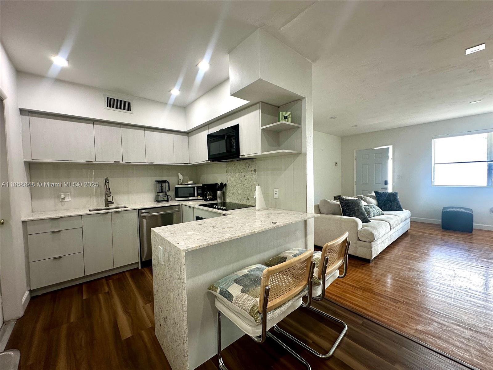 Beautifully furnished 1-bedroom, 1-bathroom apartment available for immediate move-in with only 2 months to move in! Ideally situated just half a mile from the beach and the world-renowned Bal Harbour Shops. The unit comes fully equipped with TV, bed, sofa, vanity, and nightstands. Residents can enjoy outdoor spaces with a BBQ area, perfect for gatherings and entertaining. Move-in ready and designed to offer the best of coastal living!