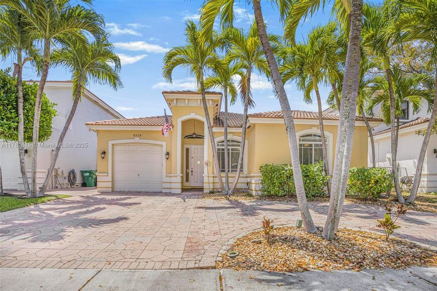 Charming 4-bedroom, 2-bathroom home nestled in the serene Cantamar neighborhood with stunning lake views! The interior features an open and airy living space with arched entryways and tile flooring throughout. Enjoy a spacious kitchen with modern appliances, ample cabinetry, and an eat-in counter space, while the primary suite offers a generous bedroom and an updated bathroom with double vanities and a walk-in shower. The private backyard includes a covered patio, perfect for relaxation or entertaining, and a lush green exterior wall that adds charm and curb appeal. Located in a peaceful neighborhood with easy access to local amenities, schools, and parks, this home is an ideal choice for families seeking both comfort and convenience. Don’t miss this opportunity!