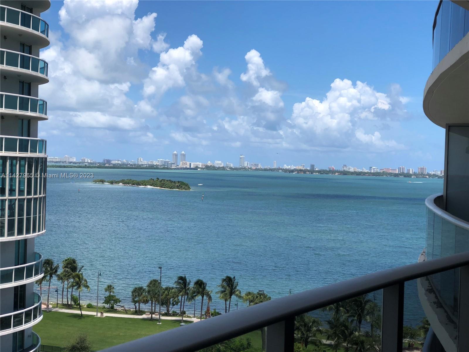 Be part of the finest and exquisite Aria on the Bay. Large one bedroom and one and half bathroom. Over size balcony overlooking the water at Biscayne Bay. This unit features Italian porcelanato floors, Bosch stainless steel appliances. Modern custom designed European kitchen cabinets, quartz countertop, built-in closets, 9" ceilings. Endless three stories of outstanding amenities, 2 pools, sunrise and sunset, children's pool, hot tub, indoor and outdoor social room, gym, yoga studio, BBQ area, summer kitchen, spa, game room, library, theatre, teen lounge and kids' playroom, business centers. Don't miss the opportunity to be part of the most desirable city in the USA. Miami.