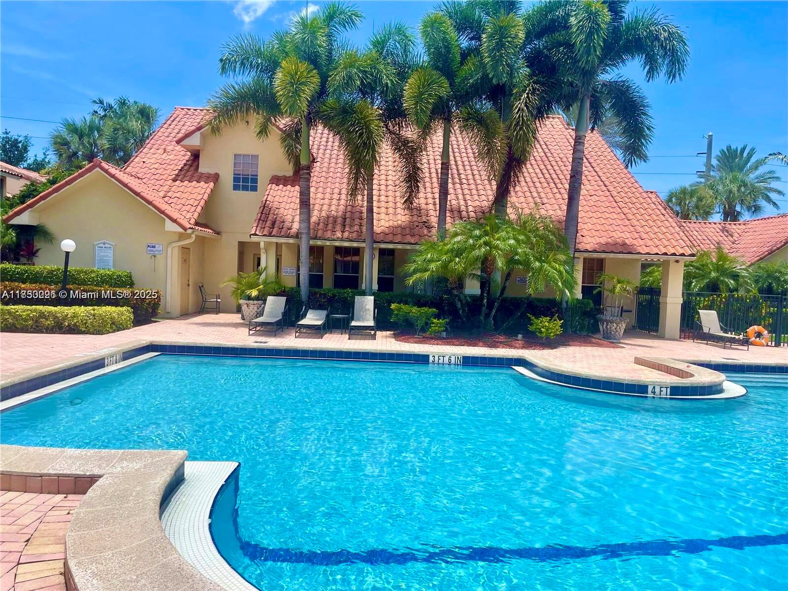 Beautiful large 1 Bedroom 1 Bath Condo with Balcony in a Gated Community, amenities gym, tennis courts, racquetball, community pool, car wash space, and clubhouse. Has assigned parking and plenty of guest parking. The unit is move-in ready and less than a mile to the turnpike and main roads. With included Washer and Dryer, balcony is enclosed and extra storage room. Pet friendly, NEGOTIABLE. Call for showing. Tenant occupied till aug 14.