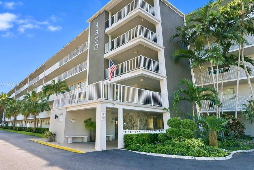 Beautifully updated 2BR/2BA corner-unit condo featuring an updated kitchen, modern baths, open layout, and a 32-ft balcony with a stunning view of Egret Park in the back, and the iconic Hard Rock Guitar Hotel from the front. Spacious primary suite with a walk-in closet and fresh interior paint. Located in the sought-after 55+ HOPA Hillcrest community with resort-style amenities including pools, fitness center, clubhouse, tennis, pickleball, and lush walking paths.  Convenient to beaches, shopping, dining, airports, and major highways.