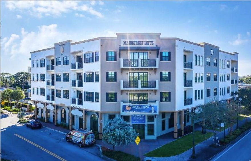 Main Street Lofts offers a bright, functional layout in a quiet, central location minutes to Nova Southeastern University, Broward College, Hard Rock, shopping/dining, and major routes (I-595, Turnpike, I-95). Building offers secure intercom access, media game room, fitness center. Great option for first-time buyers, downsizers, or investors seeking low-maintenance ownership in a high-demand area. Shown by appointment. Tenant occupied until 3/31/26 for $1800 per month
