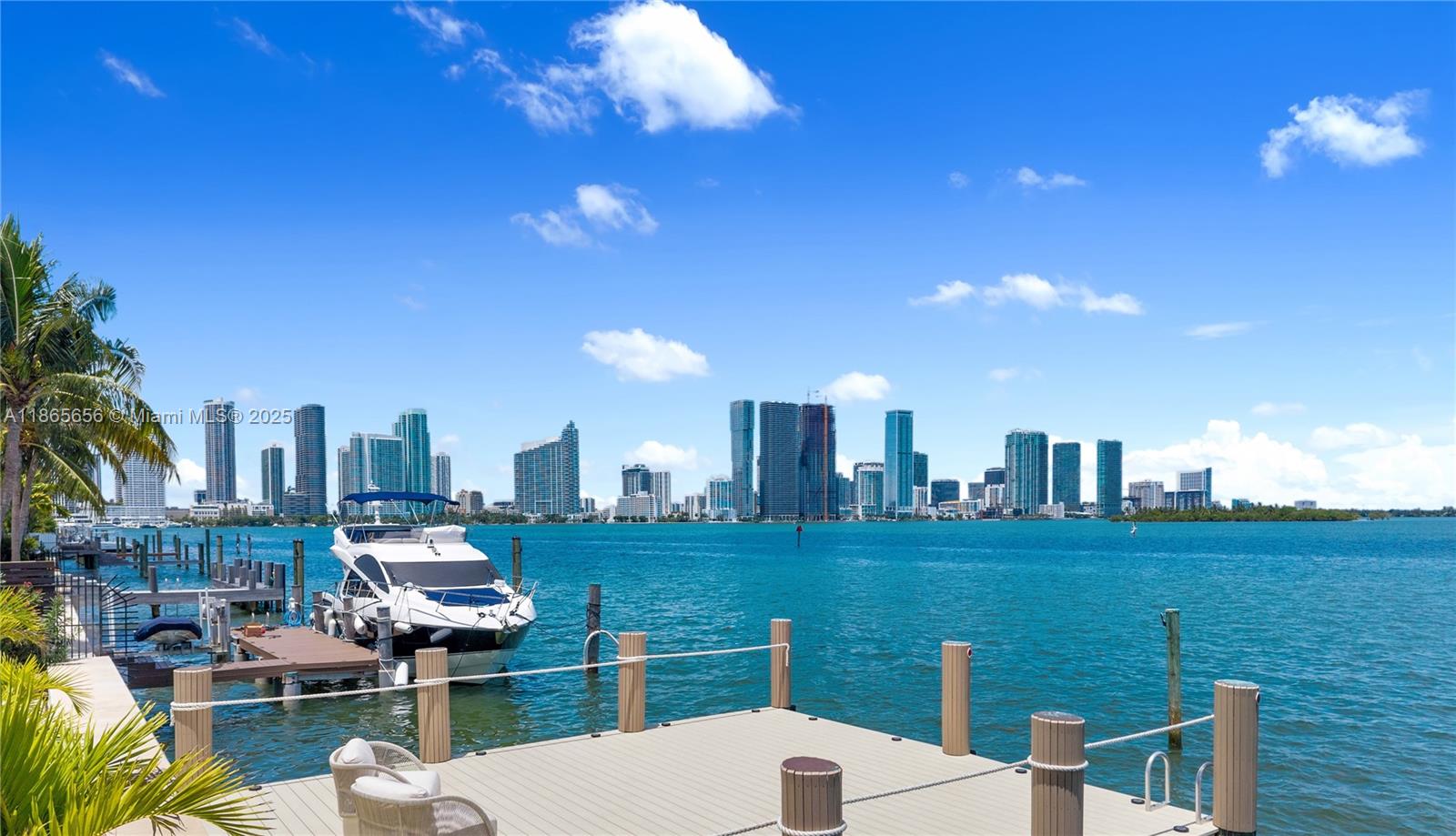 Recently renovated three bedroom modern waterfront home fully furnished with luxurious Italian furniture with Miami skyline in your back yard. Experience unobstructed sunrise and sunset views, harmonizing with the serene beauty of the Miami skyline. Spacious 15,000 sq ft lot complemented by 100 feet of waterfrontage. The residence is in close proximity to Downtown Miami, Sunset Harbour, the Design District, and Miami Beach.