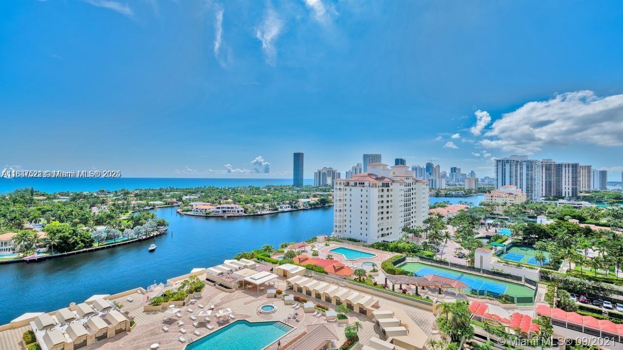 WOW! SPECTACULAR TURNKEY, BRAND NEW RESIDENCE WITH PANORAMIC DIRECT OCEAN, INTRACOASTAL & CITY VIEWS. THIS AMAZING HIGH FLOOR, CORNER LINE OFFERS A SPACIOUS 1936 SQ FT SPLIT PLAN WITH FLOOR TO CEILING IMPACT DOORS AND WINDOWS AND A HUFE WRAPAROUND TERRACE. DESIGNER DONE WITH LARGE PRIMARY SUITE AND LARGE CLOSETS. OPEN CONCEPT KITCHEN. 2 GARAGE PARKING SPACES. IMMACULATE & IMPECCABLE, MOVE IN READY. RESORT STYLE LIVING AMENITIES: CAFE, POOL SERVICE, SPA, GYM, TENNIS, PILATES CLASSES, RACQUET BALL, SECURITY, AND VALET. LOCATED NEAR THE BEACH, GULF STREAM PARK CASINO, AVENTURA MALL, DINING, ENTERTAINMENT, SCHOOLS, AND HOUSES OF WORSHIP.