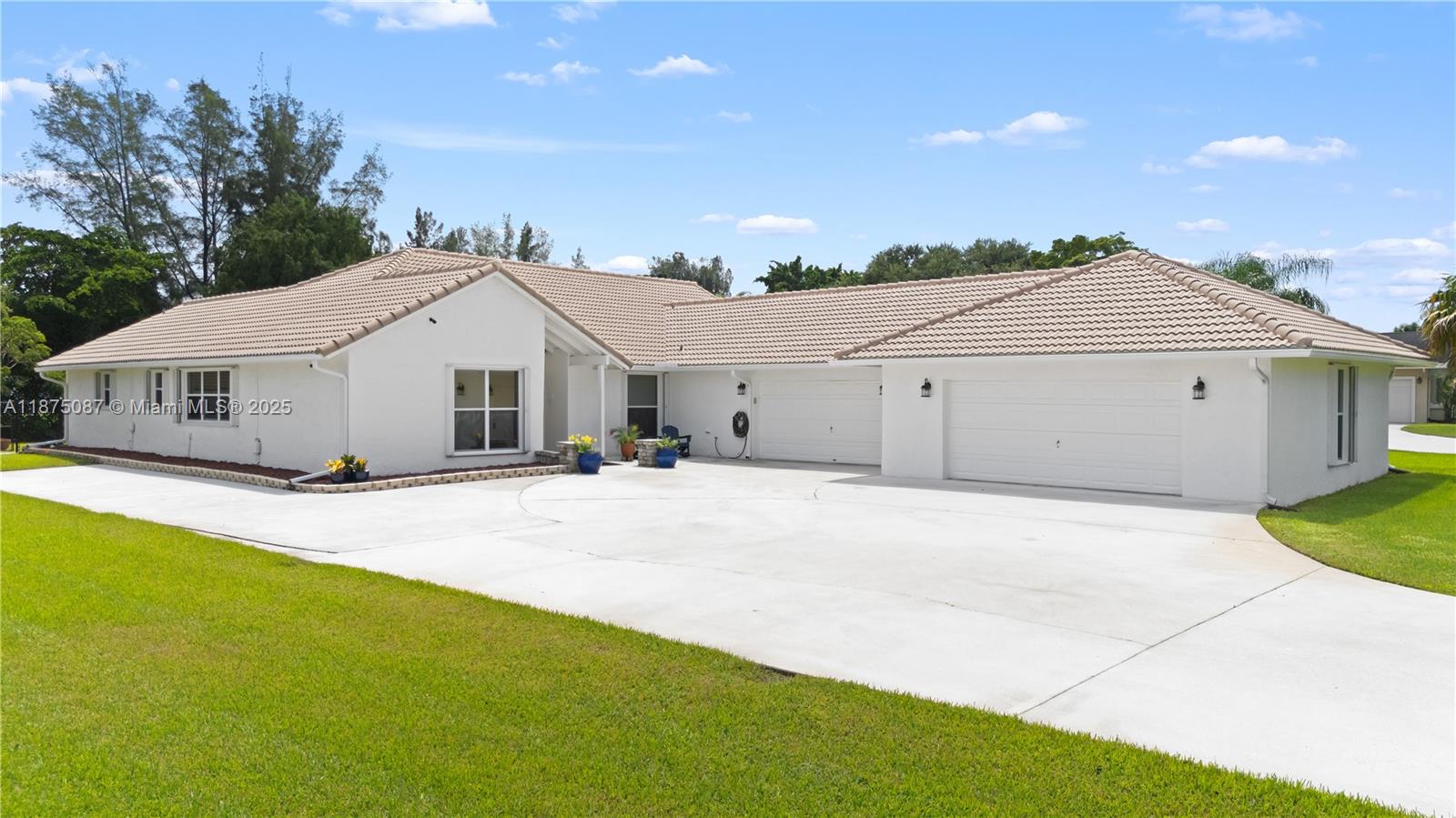 Beautifully renovated and truly move-in ready, this spacious 5-bedroom, 3-bath home sits on a full acre in a quiet cul-de-sac with no HOA. Inside, you’ll find freshly sanded & painted walls, sleek finishes, and new LED lighting that highlights the open living spaces. A new roof and full hurricane protection provide peace of mind. The split floor plan includes a versatile 5th bedroom ideal for independent living, guests, or a home office. Home includes ethernet network & security system with cameras. Outdoors, enjoy a 4-car garage, storage shed, and chicken house—with room for horses, too. A rare combination of comfort, functionality, and "away from it all living" yet close to everything you need.