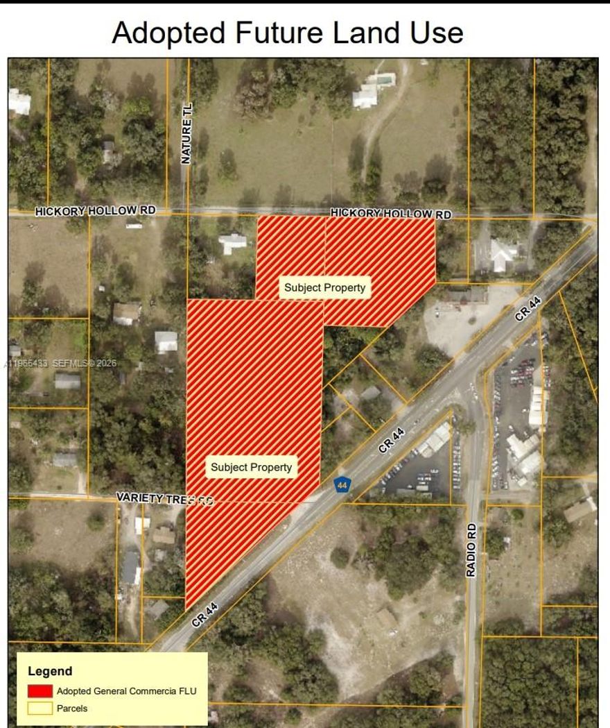 9915 COUNTY RD 44, LEESBURG, FL 34788 - SELF STORAGE DEVELOPMENT Value-add self-storage development opportunity in Leesburg, FL 34788 (Lake County) PROPERTY DETAILS: - 6.25 acres, County Road 44 (high traffic) - 650 units - County-approved plans in hand - 100,000 SF permitted facility THE VALUE: - The zoning: RAC (RURAL ACTIVITY CENTER) Several types of businesses are permitted with this zoning, Self-Storage facilities being one of them. The seller has approved plans to build a Climate Controlled Self Storage facility with 650 Units. GC and Builders Available to Complete the Development if needed. - All 650 Units are approved. We have 3 different architectural concepts, all 3 are approved, Buyer can elect the one that is best suitable to their preference. - City of Leesburg granted the 6.25 Acre site as SPUD (Small Planned Unit Development) Feel free to ask for the documents. MARKET STUDY: Multiple new developments currently under construction in the immediate area. Plans and full details available. Plans approved, ready to build. Next to major residential development (built-in demand) High-visibility frontage location. Underserved market - positioned as one of the best located storage facilities in Leesburg. Countless hours spent on field work and groundwork already completed.