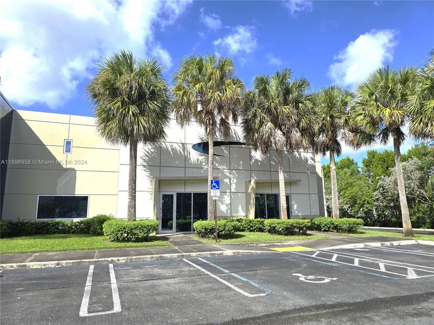 FOR SALE – 1 DOCK HIGH AND 1 DRIVE IN DOOR. Corner office warehouse condo in the prestigious Coral Springs Corporate Park in the Blue Water Condo complex. This fully concrete corner property consist of 2 units measuring a total of 9,354 +/- SQFT combined space and features both office and warehouse. The warehouse space includes a grade level 12’x12’ door, a dock level 12’h x 10’w door, and 18’ high ceilings (to the beam).