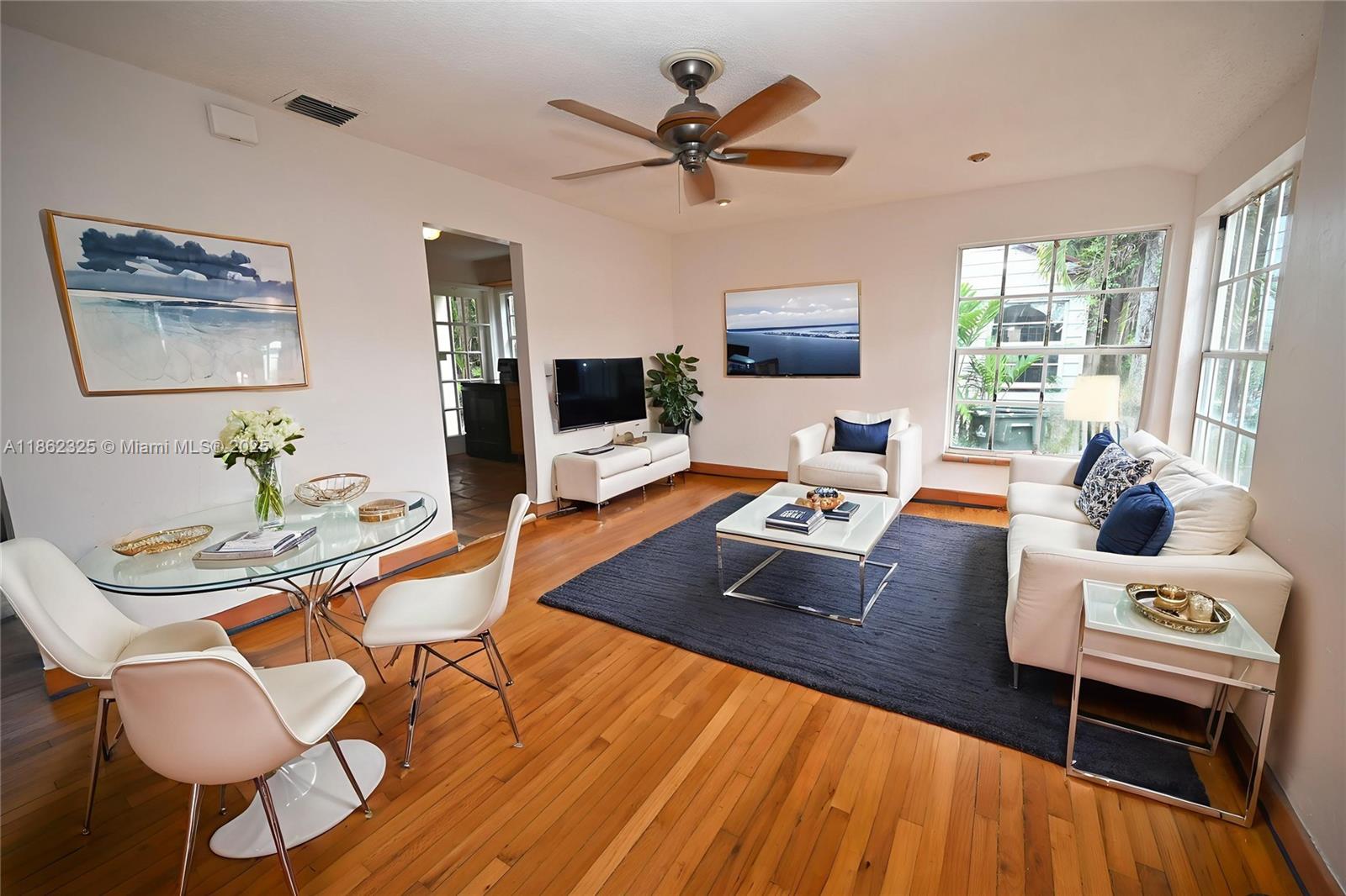 Presenting a distinctive two-bedroom, two-bath single-family home located in a highly sought-after area, just blocks from Bird Road and 57th Avenue, and in close proximity to Coral Gables. This property offers significant potential for future appreciation, whether for development, customization, or enhancements such as a private pool.Situated in a premier location with excellent growth prospects, this property represents an exceptional opportunity for investors or homeowners seeking a versatile and valuable asset. Some photos have been virtually staged for buyer perception.