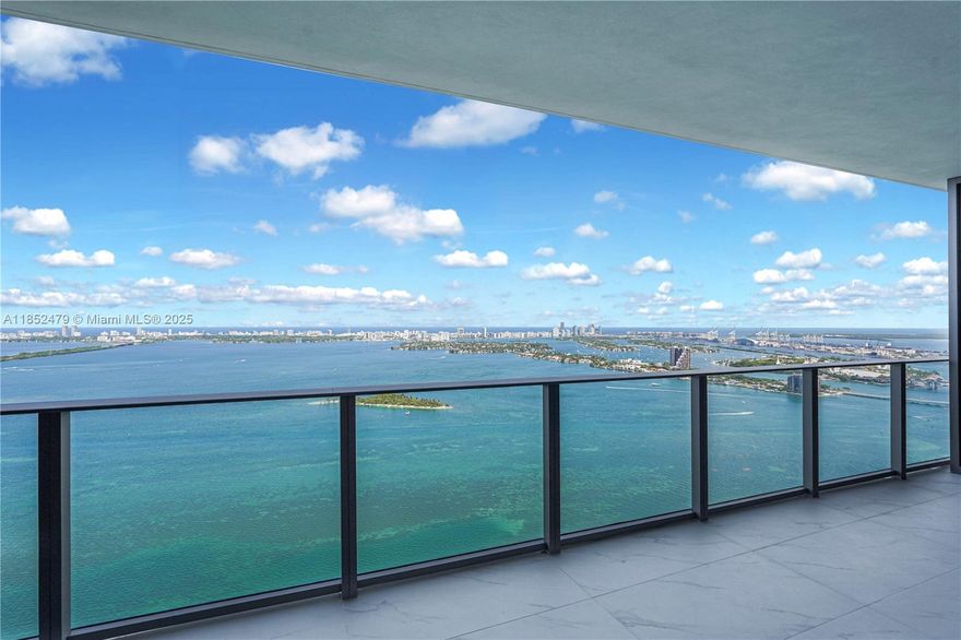 Beautiful and Modern 1 bedroom plus den at the brand new Ultra Lux Aria Reserve. This Unit offers panoramic views of Biscayne Bay, the Atlantic, and the Miami skyline.  Private Access vestibule with two dedicated high-speed elevators. The bedroom features its own en-suite bath, and refined finishes enhance the contemporary design. Residents enjoy over two acres of premium amenities—waterfront pools, full-service spa, fitness and wellness center, co-working spaces, marina, on-site café, children’s areas, and 24/7 concierge and valet. Easy to show.