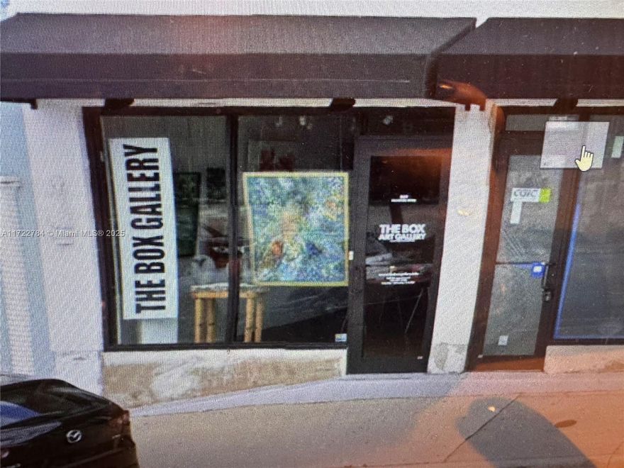 The Box Art Gallery/Studio a Turnkey Business located at 809 Belvedere Rd.( West Palm Beach ) opportunity for artist, galleries, designers, etc... This store front art/gallery/studio has a private bath, alarm system with cameras (inside & outside, wet bar, state o the art lighting, hanging system and much more.
The business owner is asking for $15,000.00 for business, office contents and goodwill. 
Rent is presently $3,300.00 monthly - A new lease needs to be renewed with McCabe Development, LLC. (property owners). The new lease will remain $3,300.00 a month.