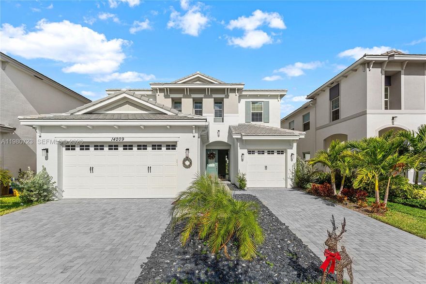 Welcome to your dream home! This stunning Azalea has been thoughtfully upgraded with approximately $60,000 in high-quality improvements, delivering modern luxury and peace of mind without the wait of new construction. Step inside to discover luxurious vinyl plank flooring throughout the downstairs living areas, complemented by elegantly upgraded handrails. The kitchen was enhanced with modern features such as an extended coffee bar, drop-in stove, double wall oven, and 3 inch quartz countertop on the island—perfect for culinary enthusiasts—while both bathrooms offer contemporary touches, including white subway tiles in the second bath. Enjoy the convenience of an upgraded laundry room and stylish window treatments that add privacy and sophistication. Additional highlights recessed lighting, hurricane impact windows, insulated exterior walls for improved energy efficiency, extended pavers in the backyard ideal for entertaining, and a fully fenced yard for safety and outdoor enjoyment. Skip the wait for new construction and settle into this beautifully finished home today!