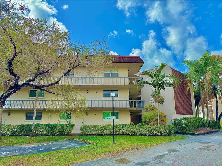 Welcome to your dream home! This immaculate two bedroom, two bathroom condo on 3rd FLOOR, CONDO HAS ELEVATOR , unit is situated in the highly sought-after area of Plantation, Florida. Boasting an all-ages community,  The property is move-in ready, so you can start enjoying your new space without delay. Washer and dryer in Unit for easy laundry days, Relax in the tranquility of your screened balcony and garden background, corner hall unit. pets are welcome in this pet-friendly community. 1 assigned parking and plenty of guest spaces.