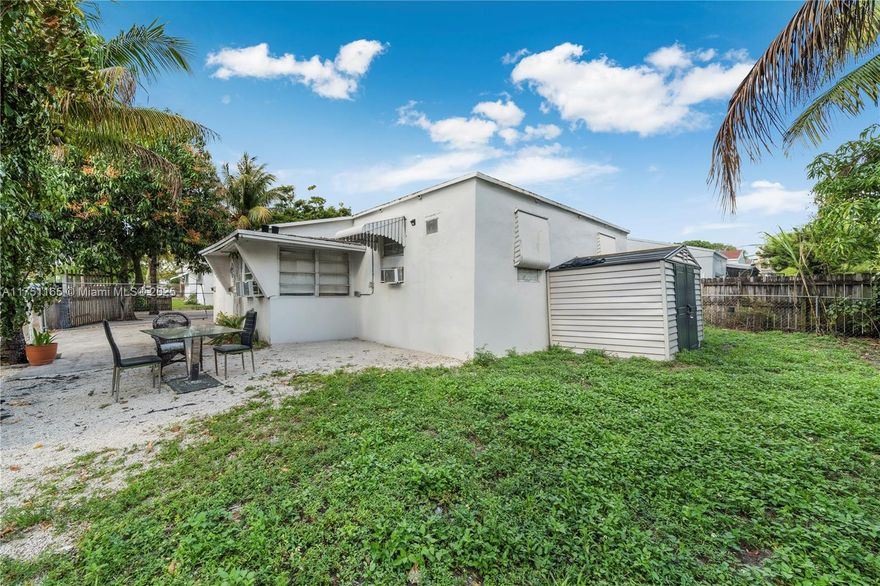 Investors dream or Owner's delight! This charming detached single-family home on a corner lot in up-and-coming Little River neighborhood in Miami. This cozy 1,354 sq. ft. 4 beds/2 baths home is a single-family home that is being rented to tenants as a 2/1 on each side. Zoned T3-O for Duplexes in the city of Miami. This fenced home with fruit trees and a backyard to relax is great for entertainment. This income generating home is minutes from I-95 and is ready for investors or for future owners in this artsy industrial neighborhood minutes from amazing restaurants, galleries and Dinko pickleball courts. Some noteworthy restaurants are Citadel, Sunny's steakhouse, Ogawa, Gaucho Ranch Grill, Oori bakeshop to name a few. Do not disturb tenants.