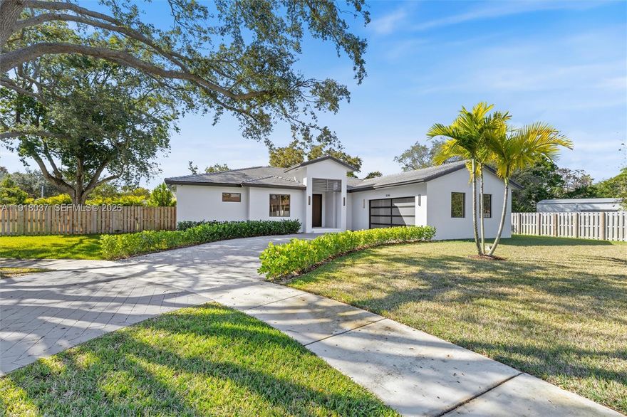 Welcome to Old Cutler Estates, where lifestyle comes first. Set on a private cul-de-sac wrapped in towering oak trees, 8240 SW 193rd Terrace offers an elevated outdoor experience with a spacious covered terrace, full summer kitchen, and a builder credit that can be used toward a new pool or an interest rate buy-down. The setting is serene, private, and rare — and the property is not located in a flood zone.
The expansive lot provides exceptional versatility, offering ample room for a future pool, boat parking, RV storage, or additional outdoor living features without sacrificing green space. Inside, the home embraces a true open-concept layout, allowing the living, dining, and kitchen areas to flow seamlessly together. It’s the perfect setting for hosting gatherings, with large sliding doors connecting directly to the covered terrace for effortless indoor–outdoor entertaining.
The home delivers sleek modern living with 48"×48" imported porcelain tiles, an open concept layout, and a designer kitchen featuring solid wood cabinetry and Bosch appliances. Impact windows and doors flood the space with natural light while enhancing security and efficiency. The epoxy-finished garage with modern glass-panel doors adds a polished, architectural touch. A 1-year builder warranty provides peace of mind.
A perfect blend of modern luxury, privacy, and premium finishes — this is Old Cutler Estates living at its finest.