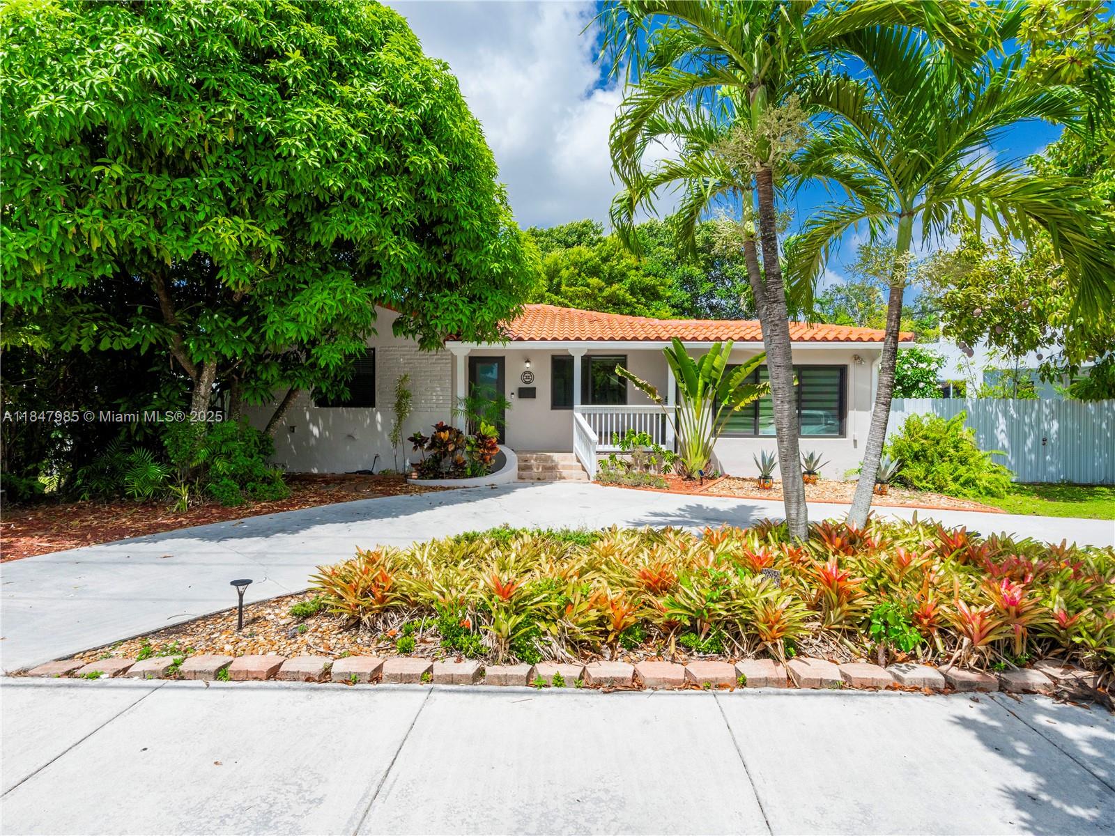 Welcome to the Mango House! A charming, historic home in the quiet enclave of Miami Springs, right in the heart of Miami-Dade County. This renovated 2-bedroom, one-bath plus Den home is just north of Miami International Airport, and a short drive to Downtown Miami, Wynwood, South Beach, Doral and Hialeah. The home boasts a remodeled kitchen, with quartz countertops, ample cabinet space, brand new appliances, impact resistant windows and doors, new fence, fruit trees and many other updates. The very desirable Miami Springs is a suburban, family-oriented city that features a famous golf course, multiple parks, a central business district and the landmark Curtiss Mansion built by famed aviator Glenn Curtiss.