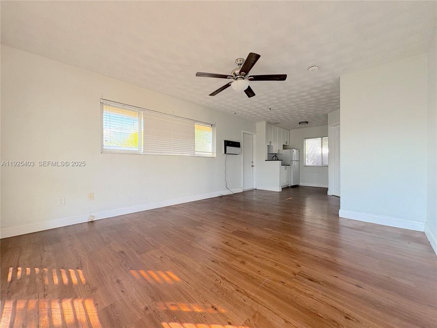 Looking for a cozy spot near the beach? This freshly renovated studio in a quiet garden-style building might be just what you need! The unit features a large living space with an open kitchen layout, porcelain floor, tile bathroom, walk in closet, impact windows and best of all : an outdoor patio perfect for morning coffee and to enjoy the Florida sunshine. Ideally located in the heart of Fort Lauderdale and just minutes from the beach, shopping, dining, and entertainment. Laundry on site. Rapid Approval.