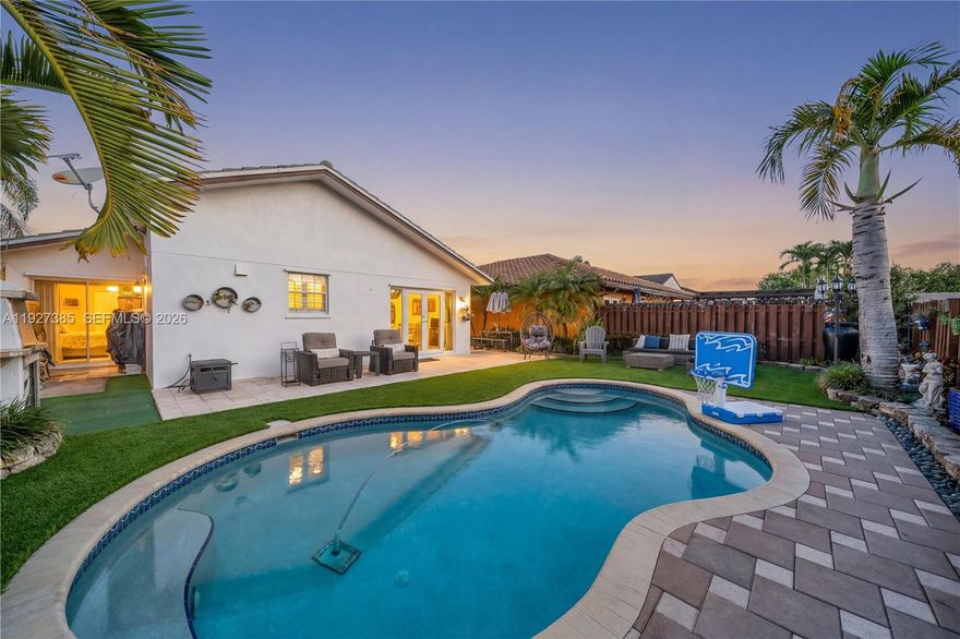 Beautifully remodeled 3-bedroom, 2.5 bath POOL home located in a quiet, established Southwest Miami neighborhood. The home features a spacious, newly updated kitchen with ample cabinetry and counter space—perfect for everyday living and entertaining. Bright, open living areas flow seamlessly to a private backyard featuring a refreshing swimming pool and a nicely paved outdoor terrace, creating an ideal setting for relaxing and hosting guests. Well-proportioned bedrooms, modern tones, and a functional layout make this home truly move-in ready. Ideally situated near major shopping centers, dining, parks, and schools, the property offers both comfort and convenience. Commuters will appreciate quick access to major roadways and expressways, providing easy connectivity throughout Miami while still enjoying the feel of a residential neighborhood.