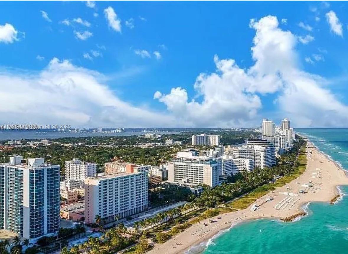 5uper location .-
In the middle of the action. Triton Towers sits on the Beach side. Just walk a few steps and you are in the Ocean.
this building offers a grand entrance LOBBY.- 2 swimming pools, common laundry facilities( right in front of the entrance door to the apartment.24 hrs security, elevators, fitness center, business center. Beachfront service.
Walk to Starbucks, The Faena and the Edition Hotels.
Parking extra $150 paid to the association.-