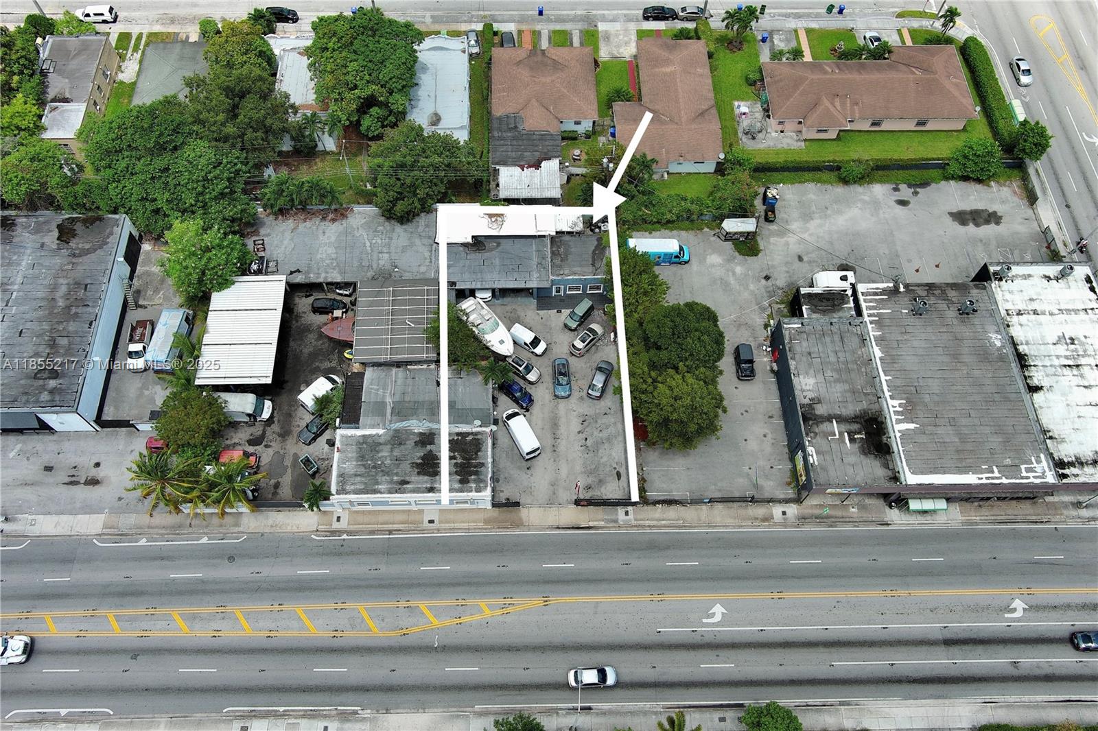 Prime 8,000 SF automotive or marine lot for lease in Miami, featuring 600 SF of fully built-out office space and 300 SF of covered area ideal for service, display, or sheltered work. Offered at $8,000/month NNN with a water allowance, this property is perfect for automotive sales, marine service, storage, or related uses. The lot offers ample yard space for inventory or equipment, strong visibility, and easy access to major thoroughfares, making it a ready-to-use facility with both office and yard functionality in a high-demand location