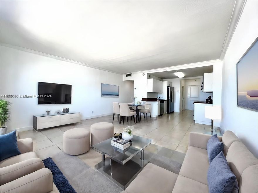 Come see this cozy studio strategically located in the hearth of North Miami Beach within walking distance of the beach.  This space is ideal for the one looking to live the vibrant coastal lifestyle combined with great Condo amenities.  Studio is equipped with full kitchen appliances.