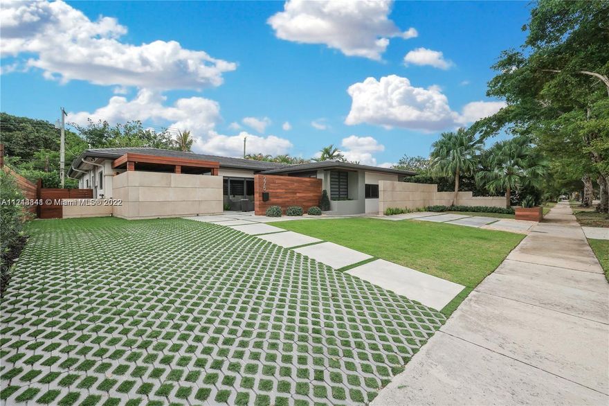 One level of understated elegance & sophistication.Fully remodeled 2017.Located in exclusive secluded enclave of Bay Heights.This masterpiece has 4 Bedrooms and 3.5 baths,2 large Main Bedrs-walk -in closets.High Impact Windows & Doors.Spacious storage, ample laundry room that contains a small office.Modern Driveway fits 6 cars.The home is a U-Shape Architectural marvel, opening up to outside Gas Heated Lighted Pool, surrounded by multiple terraces.Entertaining areas including outdoor shower, cabana bath & BBQ all circled by lush tropical landscaping.No Flood Area.New Roof(2019)Bay Heights offers 24-hr patrolled community in Coconut Grove, across from Vizcaya Museum & Gardens, Brickell, Beaches, Grove Village, and Coral Gables. Private Schools. Minutes to Miami Int.