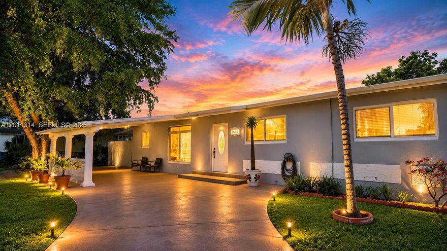 Peace, privacy, and freedom in the heart of Westchester.

Tucked along a quiet residential street, this 3-bedroom, 2-bath single-family home offers something increasingly hard to find in Miami: a spacious lot with carport, a calm backyard with covered patio, mature fruit trees, additional dining room, storage shed, and no HOA telling you how to live all while being centrally located.

From the moment you arrive, the home feels practical and welcoming — with a circular driveway, covered carport, one-story layout, formal dining room, family room, French doors, and comfortable indoor/outdoor flow. Step outside and the backyard becomes the real emotional pull: a covered patio, fenced yard, full sprinkler system, extra storage shed, and mature fruit trees that create a peaceful setting for family gatherings, weekend barbecues, quiet mornings, or future customization.

Important updates include a 2013 roof, renovated electrical panel in 2014, impact glass/high-impact doors, and an outdoor AC compressor replaced approximately 2 years ago.

Located in central Westchester, near Coral Gables, FIU, major highways, shopping, dining, and everyday conveniences, this home gives buyers the rare combination of location, lot size, privacy, and flexibility.

No HOA. No restrictions. No special City Taxes. Just a quiet Westchester home with room to live, grow, and make it your own. Inspection reports available upon request from Pre-Inspection. Selling As-Is.