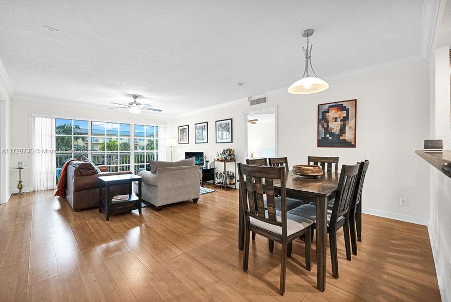 Fantastic three-bedroom, two-bathroom apartment at Pine Crest Village, located in the heart of Fort Lauderdale, just minutes away from Las Olas. Plenty of natural light, and a balcony overlooking the pool and garden. It comes with a tandem parking space for two cars. High-speed internet and water are included in the monthly payments. Washer and dryer inside. This quiet residence is only a few blocks from downtown and the beaches, and it’s part of a community with all the amenities, including an exercise room, pools, clubhouse, and more. Note: No rentals during the first year of ownership. A new roof has been installed, and exterior restoration has been completed.