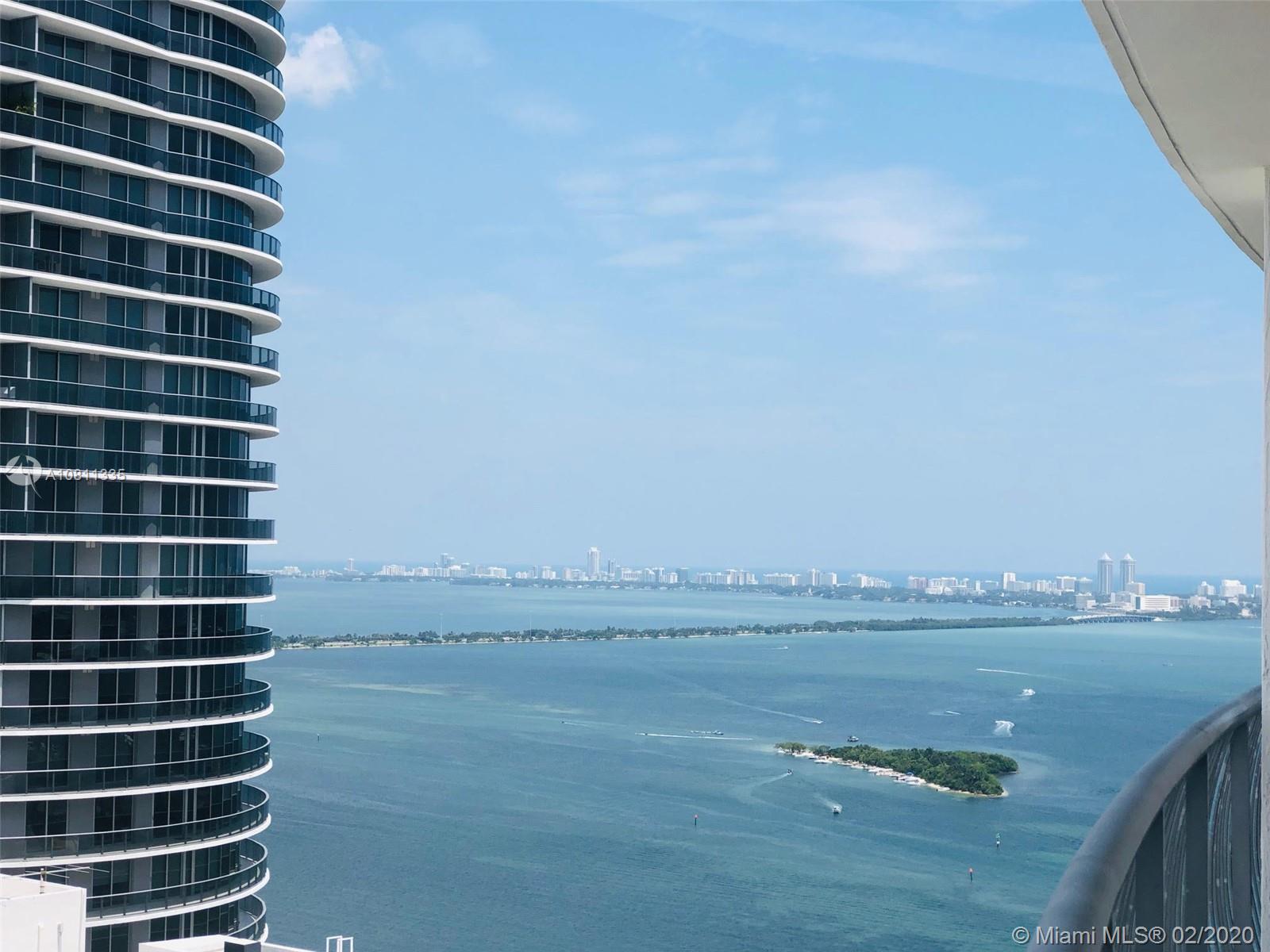 EXCELLENT OPPORTUNITY!! 1 bedroom 1 bath, tile in the living area, stainless steel appliances, granite counter tops, beautiful kitchen. Spectacular views of Bay and City!! Great location, building offer great amenities such as gym, pool. community room and much more.. 1 parking assigned. 
Great building for owner occupied or investor (short term rentals allow). Must See.