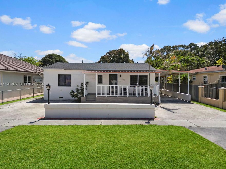 Rare investment opportunity in East Hialeah! This fully renovated multifamily property features three spacious units: a 3-bedroom/2-bathroom main unit and two 1-bedroom/1-bathroom units, offering strong rental potential and immediate income. The property has been completely upgraded and is truly turnkey, making it ideal for investors. Each unit is generously sized and has been thoughtfully renovated with modern finishes, including new kitchens, new quartz counter tops, new appliances, impact-resistant doors and windows for added security and efficiency. The property also features a brand-new roof and newer central A/C systems, along with mini-splits to ensure comfortable climate control throughout the units. Large backyard, a cozy side patio area, and plenty of parking—an attractive combination that adds value and convenience. With its excellent condition, strong rental setup, and desirable East Hialeah location, this property offers both stability and long-term investment potential. This is a rare chance to acquire a beautifully updated multifamily property. The property is being offered at a firm price. Please do not disturb tenants. Proof of funds is required prior to scheduling a showing.