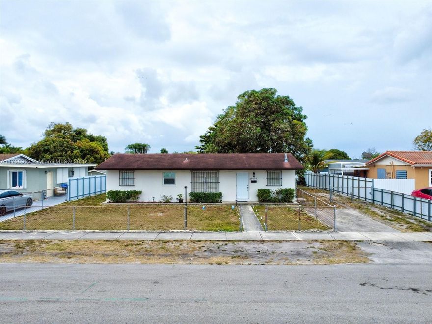 Stunning Miami Gardens Gem with Endless Possibilities, Step into this beautiful 3-beds, 1-baths single-family home. Featuring an expansive backyard filled with fruit trees and plenty of room to build your dream pool, BBQ area, or even extend the property to create additional income. Outstanding features include, Modern Formica Kitchen Cabinets with sleek Granite Countertops, S/S Appliances. Tile flooring throughout for easy maintenance and style, Convenient Full-size W & D. Whether you’re searching for your perfect home or the ideal investment property, this opportunity is not to be missed. Strategically located with easy access to Miami's top attractions, shopping, and major highways—your gateway to everything is right here. Seller is Highly Motivated Offering $5,000 towards Closing Costs