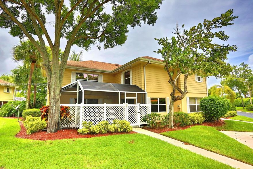 Beautiful town home in a great location. This desirable community is well kept and sits close to 95, restaurants, night life, beach life, shopping and much more. The town home itself is spacious with a large patio which is a great out door space. The unit has 2 master bedrooms with spacious closets. It is one of the few unit with parking spots right in front of the unit and has multiple guest spots. The heated pool is private and relaxing. Must see won't last.