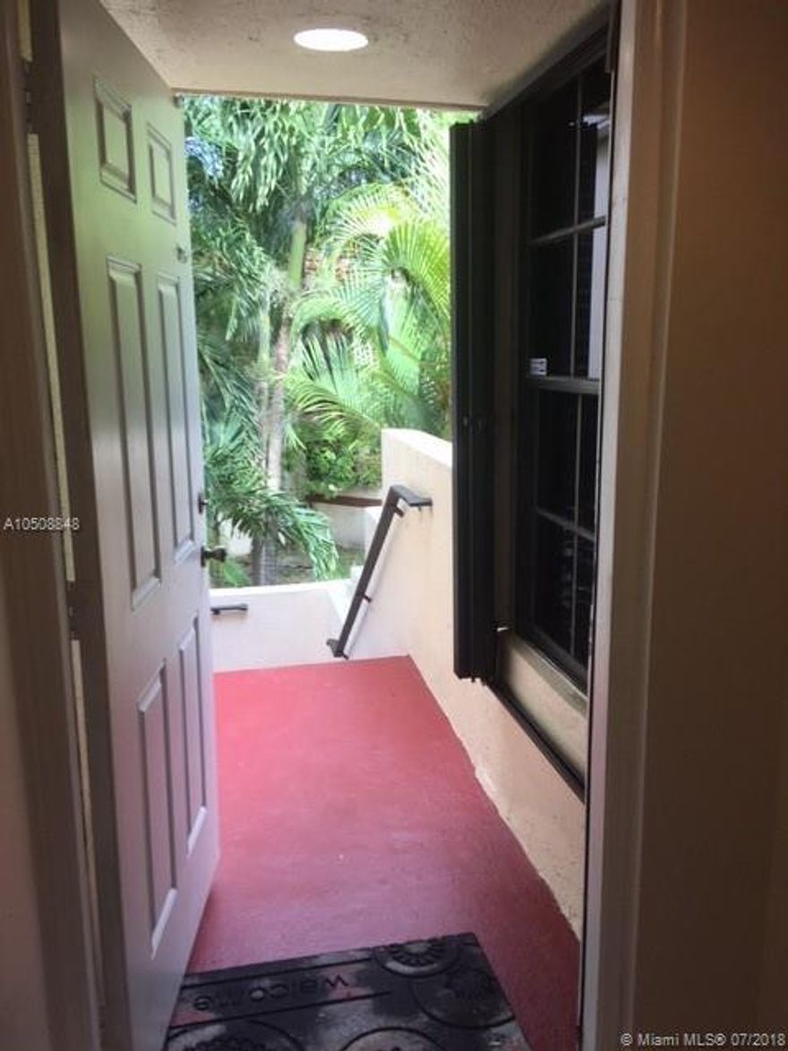 Second floor condo in nice community . Property features tile flooring  throughout  3 Bedroom / 2  full bathroom   huge balcony, laundry room with full size washer and dryer, Community has 2 pools and tennis court, assigned parking with plenty of guest parking and much more! great location in the heart of Kendall. Location, location !!!near to the turnpike, shopping centers, movie theater, restaurants One pet