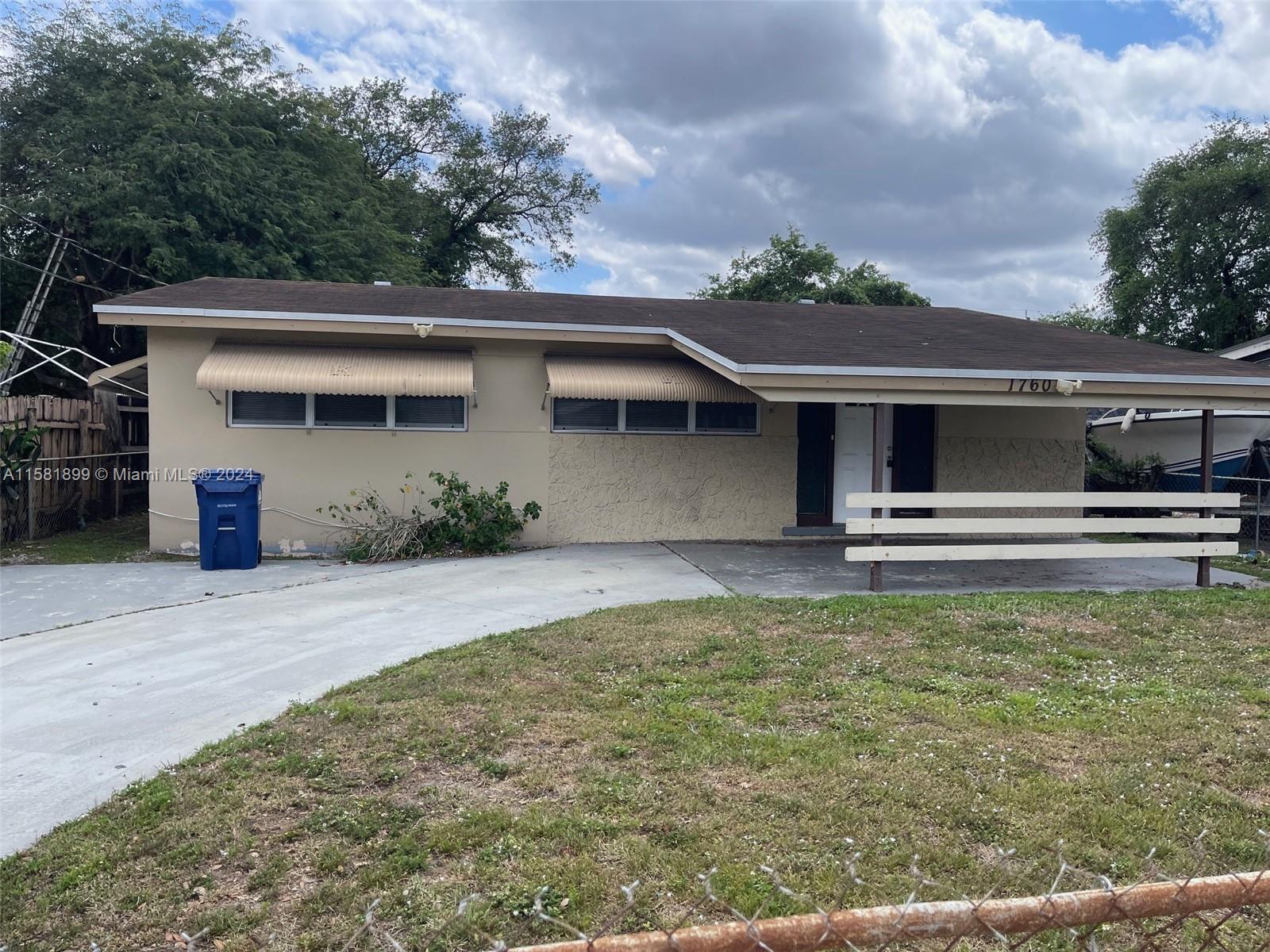 Property for Sale at 1760 Nw 152nd St St, Miami Gardens, Broward County, Florida - Bedrooms: 3 
Bathrooms: 1  - $389,900