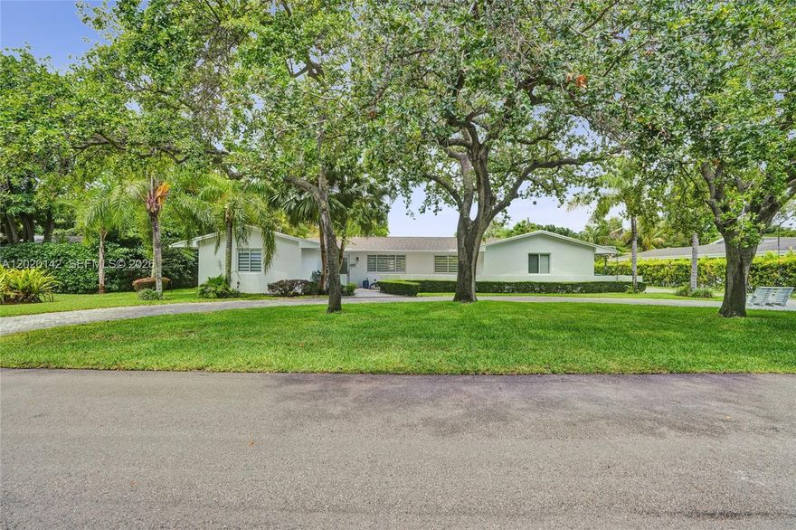 Modern, spacious 5-bedroom, 3 bath pool home welcomes you in and inspires joyful entertainment & relaxed luxury inside and out. Set on a builder's half-acre where Palmetto Bay meets Pinecrest, this is the lifestyle & location you've been dreaming of! Beautifully updated throughout, inside offers a coveted split floor plan featuring 4 bedrooms & 2 cabana baths on one wing with a separate 1/1 guest/office suite on the opposite side. You'll love the new Italian white quartz kitchen, huge center island, custom cabinetry, dual wall ovens, built-in cooktop, sleek new bathrooms, all new European tile floors, remote-controlled electronic Zebra blinds, premium PGT impact windows & doors, new roof, and much more. Beautiful natural light illuminates every room, with walls of glass doors that flow seamlessly to the spacious covered patio, garden, and open pool deck, where you’ll enjoy spectacular alfresco dining, refreshing pool time, and endless entertaining under the stars. Drive into the oversized 2-car garage from the brand-new circular & deep-side brick-paver driveway. Ample parking for multiple vehicles, boat/RV, w/EV charging station, smart-controlled irrigation system, new pool equipment, generator hook-up, plus 2 additional utility sheds for extra pool/lawn/toy storage. Tranquil, dog-walking neighborhood near top public/private schools & parks and minutes to everything! Turn-key, move-in condition with nothing left to do but enjoy! Come fall in love! 24 hrs notice, by appt. only