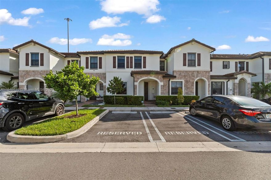 Beautiful 3 bedroom/2.5 bath located on a PREMIUM LOT without rear neighbors.  in the highly sought-after, resort-style gated community of AQUABELLA. This spacious home boasts a bright & airy living room, dining room & family room, all complemented by an open kitchen with stainless steel appliances & upgraded cabinets. AQUABELLA offers an array of luxury amenities, including a clubhouse, resort-style pool, game room, party room, fitness center, playground & more. Ideally located near shopping centers, top-rated schools & major highways for quick &  easy access to everything you need. Don’t miss the opportunity to make this stunning home yours!