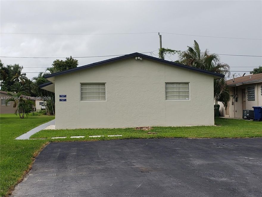 Well located front 2bed and 1 bath unit duplex; with laundry hook ups inside the home. Tile flooring; central air. Water, lawn maintenance included. Close to Florida Turnpike and sorrounded by all new Lennar community. One small pet allowed with restrictions. Clean Background required.