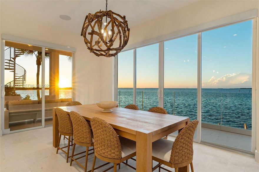 Welcome to 142 Guilford Court, a stunning bayfront home in the desirable Hammer Point neighborhood of Key Largo. Built in 2021 with solid concrete construction and a concrete roof, this luxury waterfront property offers panoramic bay views from both the main living areas and the primary suite.

Offered turnkey furnished and professionally decorated, this 5-bedroom, 5.5-bathroom home features approximately 3,500 square feet across three levels with elevator access. Each bedroom includes a private en-suite bathroom, ideal for hosting family and guests.

The open-concept living space is filled with natural light and framed by expansive impact glass doors overlooking the bay. The chef’s kitchen features premium appliances, quartz countertops, a large pantry, and a warming drawer, all designed for effortless entertaining.

Outside, enjoy a resort-style setting with a concrete dock, in-ground pool, multiple balconies, fenced yard, covered parking, and breathtaking sunset views. This is a rare opportunity to own a newer construction bayfront home in Key Largo with direct water access and true Florida Keys luxury living.
