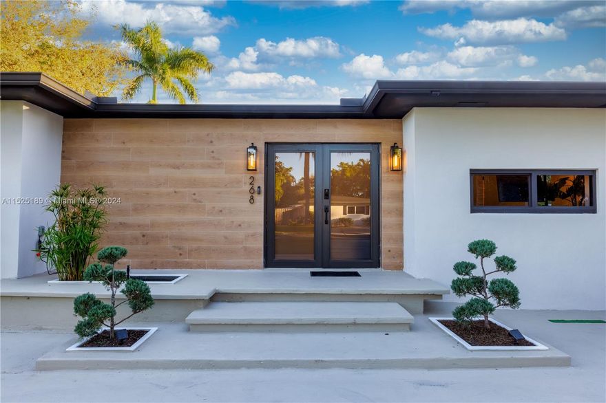 New living area of 1,689 Sq.ft, AirBnB allowed in this Modern-Zen style property that comes fully furnished and decorated by @SkyMoon Design, ready to move in or be rented the day after closing.

Embark on a luxury journey with this exclusive haven nestled between Miami Shores and Biscayne Park. Features include 3 bedrooms (2 ensuite), a versatile den that can easily convert into an extra bedroom, 3 baths, a pool with a tanning ledge, a hot tub, a covered BBQ area, and a new modern kitchen with a unique glass backsplash and high-end appliances. Equipped with security cameras and smart features for peace of mind, along with parking space for up to 10 cars. 

Immerse yourself in sophistication in every detail—make this coveted property yours before it slips away!