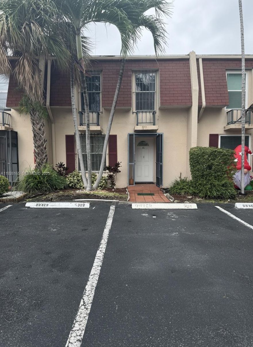 Located in the heart of desirable Hallandale Beach, this two-story townhouse in the DeSoto Park North community offers 3 bedrooms, 2.5 baths, and the convenience of indoor laundry. The first floor features a spacious living room and an open kitchen overlooking the family room, along with a convenient half bath. An enclosed patio, peaceful garden views, and two assigned parking spaces directly in front of the unit enhance comfort and practicality.

Upstairs, you’ll find three bedrooms and two full bathrooms, including a primary suite with a private balcony and a beautiful view. The pet-friendly community offers excellent amenities, including a clubhouse, pool, tennis courts, and guest parking. Ideally located close to playgrounds and just minutes from the beach, shopping, restaurants, schools, Aventura Mall, Gulfstream Park, and more.

This residential neighborhood offers a calm, comfortable setting while placing you close to Hallandale’s best attractions. Residents enjoy quick access to sandy beaches, oceanfront parks, entertainment, and major shopping destinations. Multiple public parks and green spaces provide opportunities for walking, picnics, and outdoor fun. The area’s waterways and marina access are perfect for those who enjoy boating or water-related activities, making this home a true blend of relaxed living and the vibrant South Florida lifestyle.