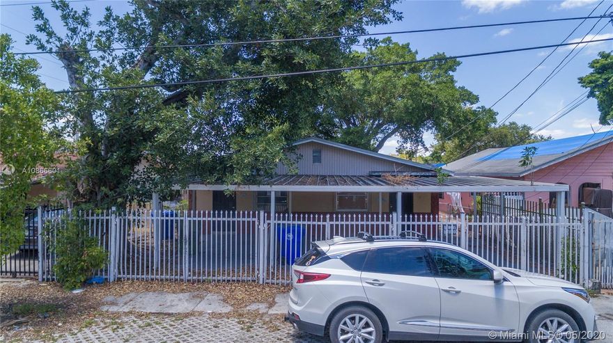 Great Duplex Located in the City of Miami!!! One Unit is a 3 Bedroom/1 Bathroom and Second Unit is 1 Bedroom/1 Bathroom. First Unit Features Tile Floors and Central A/C. Second Unit Features Terrazzo Flooring. Both Sides Have Covered Carports and Large Back Covered Patio. Duplex Has Tons of Potential and Ready for Its New Owners! Location Offers Easy Access to All Major Roadways, Shopping, Dining, Nightlife, Schools, Public Transportation, Public Parks and So Much More! Seller Must Comply with HUD Guidelines 24 CFR 206.125.