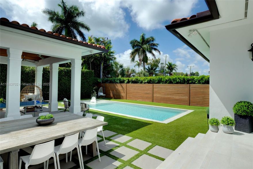 Welcome to Bay Harbour Island Living. Just a short walking distance to the best Schools, Synagogues, numerous Restaurants and Bal Harbour Shops. Exquisitely renovated 4 Bedroom Turn-Key Home caters to young Families or Empty-nesters that would like a “Private Stand-Alone Condo”. Everything you need on just one level.  This perfectly edited “SMART HOME”  boasts of the finest Chefs Kitchen, Lutron lighting, Sound & Security Systems.  Outdoor Living is a True Paradise with Newly fully equipped outdoor Covered Kitchen. Salt water Pool and full Cabana Bath. Impact Windows. Move in Ready, a must See!!