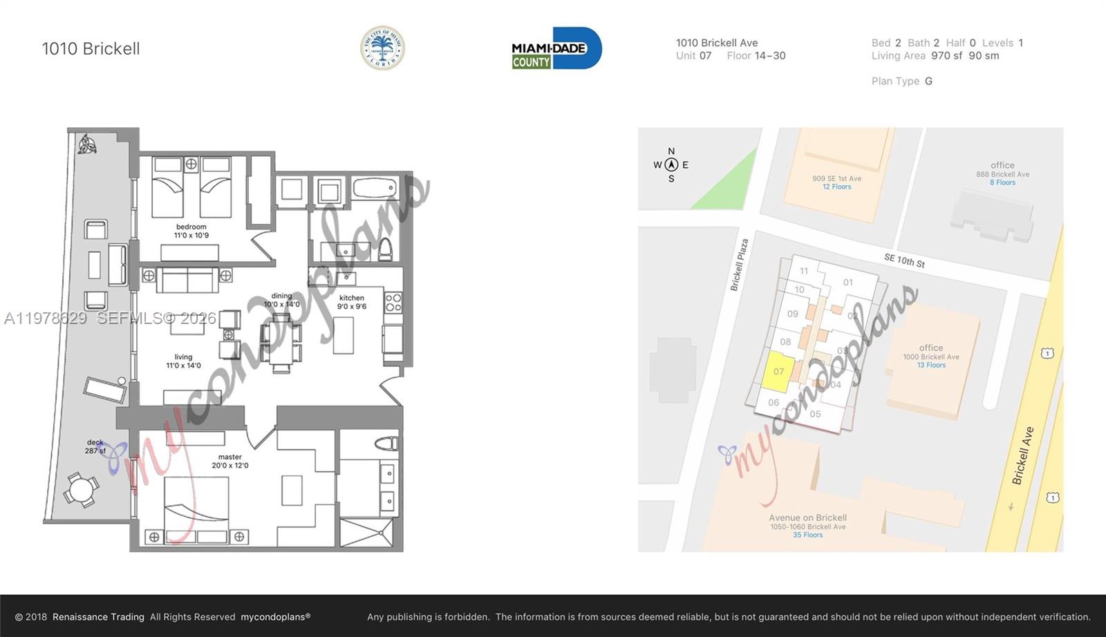 1010 BRICKELL CONDO - Residential Lease