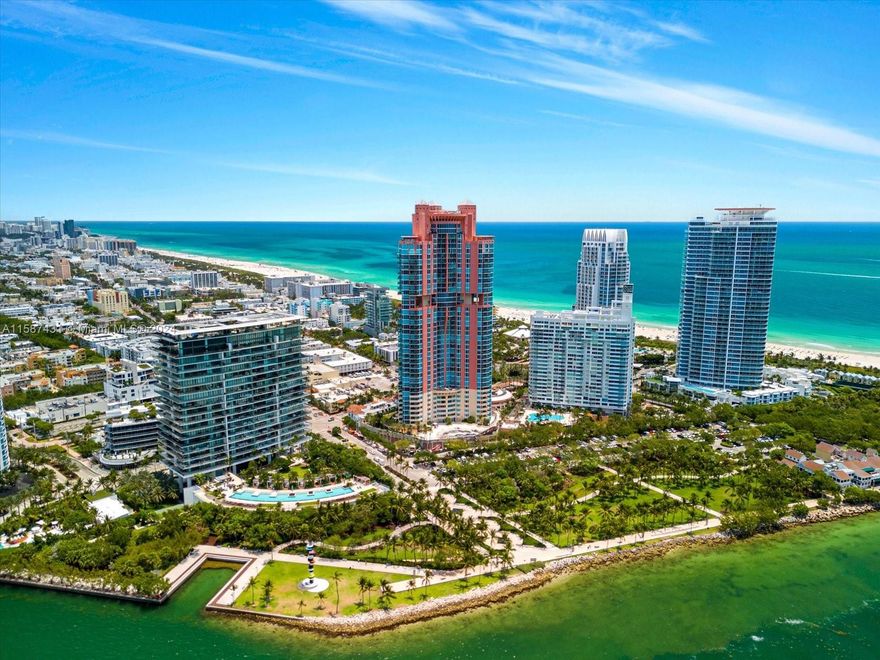 Southern Exposure and very Desirable 3-bedroom, large floor-plan at the iconic Portofino Tower on Miami Beach. This highly coveted and rarely available 01 line offers the feel of a house within a full-service luxury condo building. Steps away from the beach and the best restaurants including Joe’s Stone Crab, Smith & Wollensky, Carbone, RED & more. Building amenities include two swimming pools, tennis courts, pickleball court, full floor fitness center & spa, valet parking and 24/7 concierge service. Unit features 2 balconies, parking spaces, remodeled kitchen, semi-private foyer, southeastern exposure overlooking the Government Cut and Fisher Island.