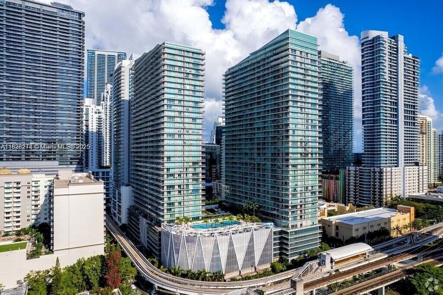 Experience the best of Brickell living in this beautifully designed 2-bedroom, 2-bathroom unit featuring breathtaking city views and floor-to-ceiling impact windows. Each room offers direct access to a spacious balcony through sliding glass doors, creating a seamless indoor-outdoor flow. Located in the heart of Brickell, this unit is just steps away from Brickell City Center, restaurants, shopping, and entertainment. Enjoy the convenience of nearby Metrorail and Metro mover stations. The building offers amenities like two pools, a fully equipped gym, a BBQ area, a children's playroom and game room, a relaxing spa, and a hot tub. A perfect combination of comfort and convenience. This is Brickell living at its finest!!