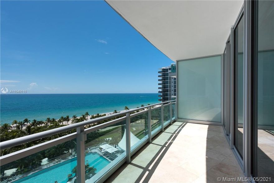 SPECTACULAR 3 bedroom/3.5 bath luxury residence at One Bal Harbour one of the most desirable beachfront locations in South Florida. Adjoining the residential tower The Ritz Carlton Bal Harbour Hotel will offer white glove treatment including 24 hour-valet, room service, housekeeping and full concierge, including resort-style beach services and Hotel Spa. Residence features: Stunning Atlantic Ocean view, with granite floors throughout, open terrace, 10' ceilings, private elevator that opens into a private foyer. Close to Bal Harbour shops and restaurants!