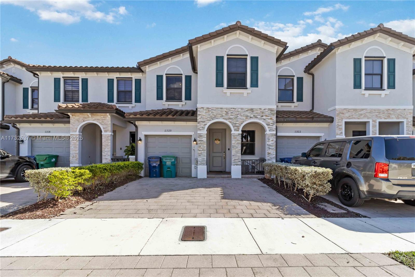 Stunning 3-bedroom, 2.5-bath townhouse in the sought-after Coco Palm Villas Isola community, built in 2019. With over 1,800 sq. ft., this home features a modern kitchen with stainless steel appliances, granite countertops, and ample storage. The open-concept first floor has elegant ceramic tile, while the second floor boasts well-maintained carpet. Highlights include a 1-car garage, 2-car driveway, paved patio, fenced backyard, and low HOA fee. This gated community offers 24-hour security and is conveniently located near the Turnpike, shopping, dining, entertainment, and Black Point Marina. Tenant occupied – call listing agent today!